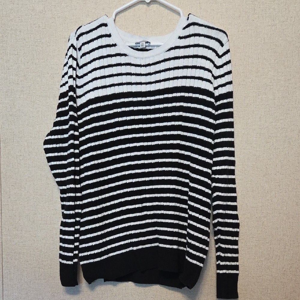 Kim Rogers Monochrome Striped Sweater